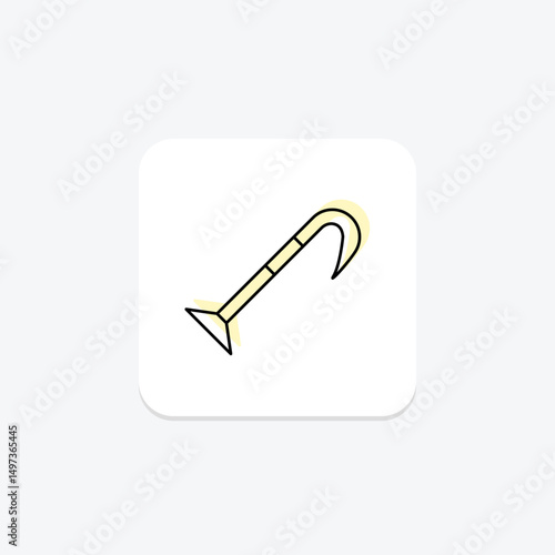 Pry Bar, vector, pixel perfect, illustrator file