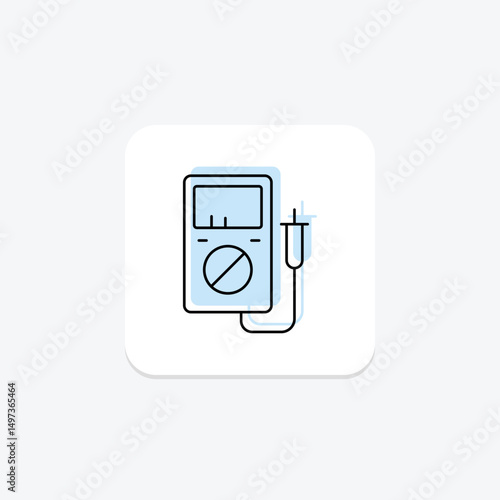 Multimeter, vector, pixel perfect, illustrator file