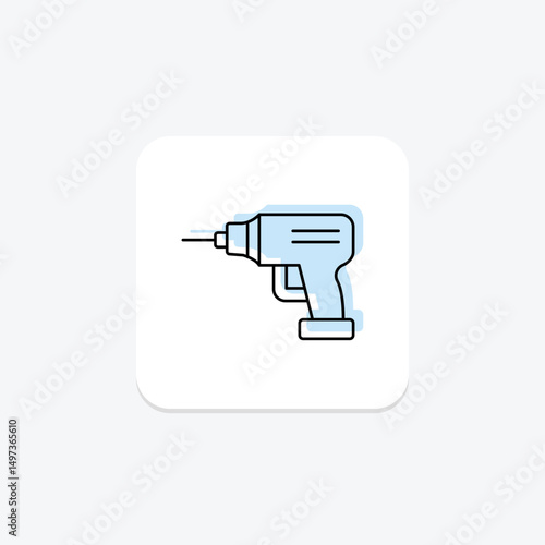 Power Drill, vector, pixel perfect, illustrator file