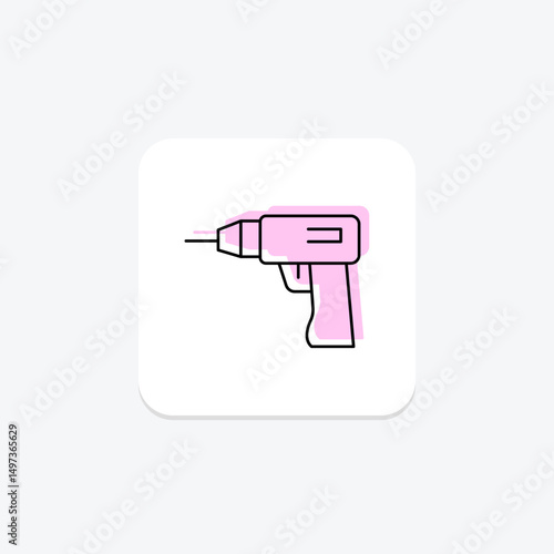 Impact Driver, vector, pixel perfect, illustrator file