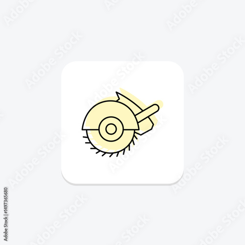 Circular Saw, vector, pixel perfect, illustrator file