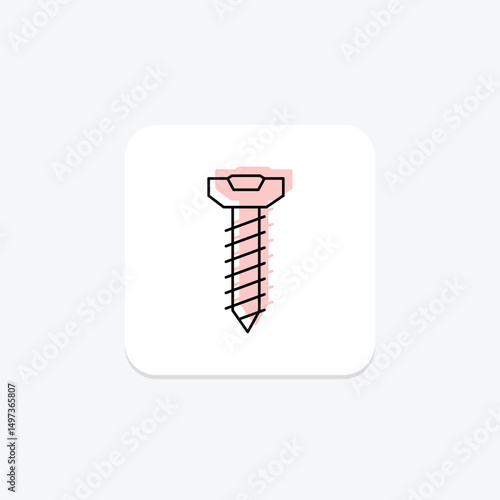 Screw, vector, pixel perfect, illustrator file