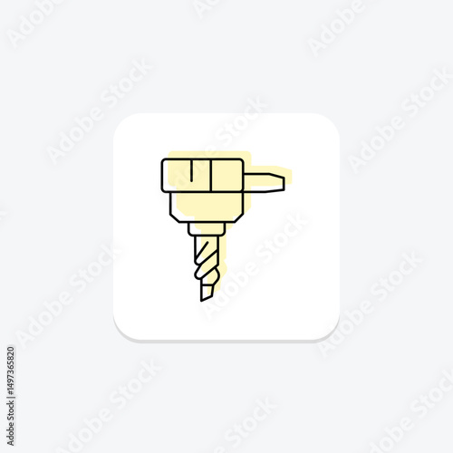 Drill Bit, vector, pixel perfect, illustrator file