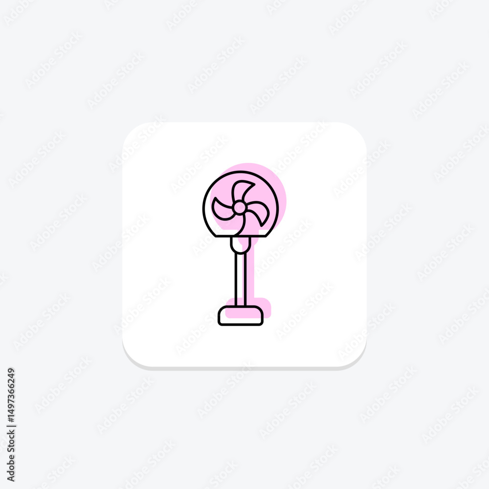 Fan, vector, pixel perfect, illustrator file Fan, vector, pixel perfect, illustrator file