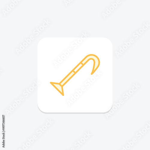 Pry Bar, vector, pixel perfect, illustrator file