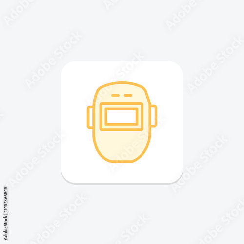 Welding Helmet, vector, pixel perfect, illustrator file