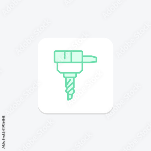 Drill Bit, vector, pixel perfect, illustrator file