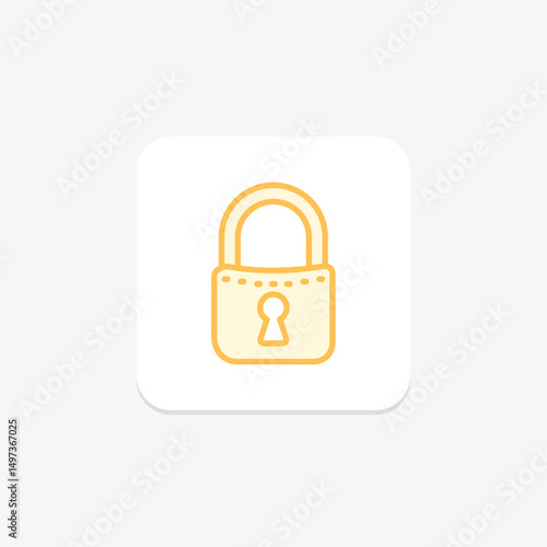 Padlock, vector, pixel perfect, illustrator file