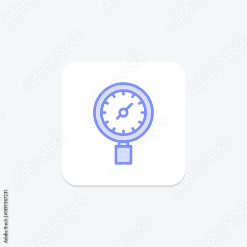 Pressure Gauge, vector, pixel perfect, illustrator file