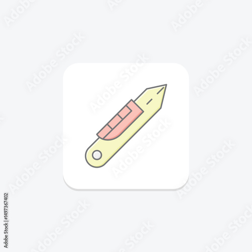 Box Cutter, vector, pixel perfect, illustrator file