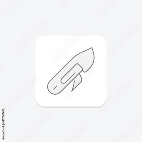 Utility Knife, vector, pixel perfect, illustrator file