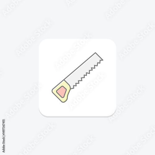 Hacksaw, vector, pixel perfect, illustrator file