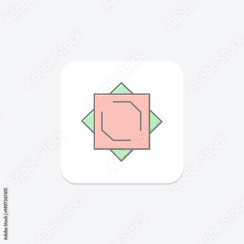 Square, vector, pixel perfect, illustrator file