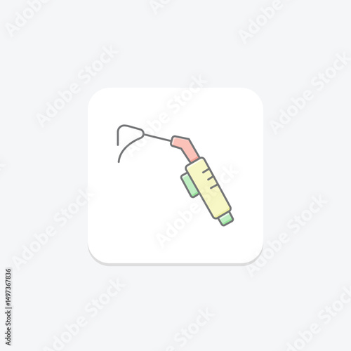 Welding Torch, vector, pixel perfect, illustrator file