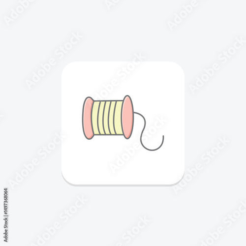 Wire Spool, vector, pixel perfect, illustrator file