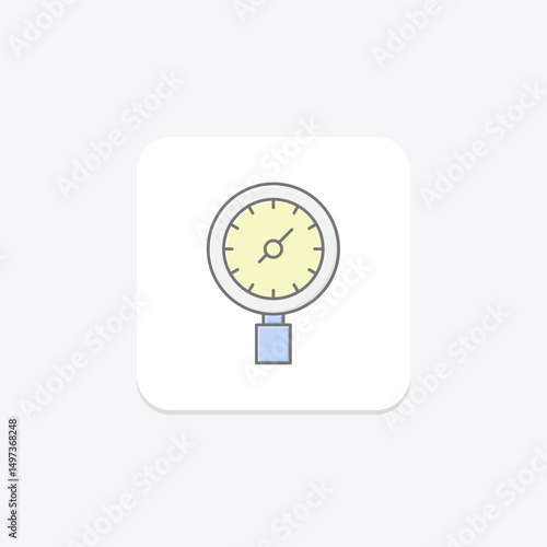 Pressure Gauge, vector, pixel perfect, illustrator file