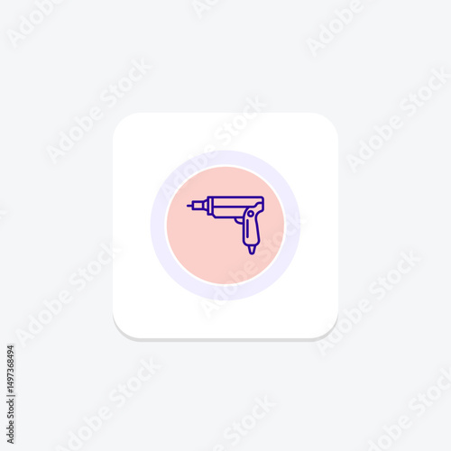 Nail Gun, vector, pixel perfect, illustrator file