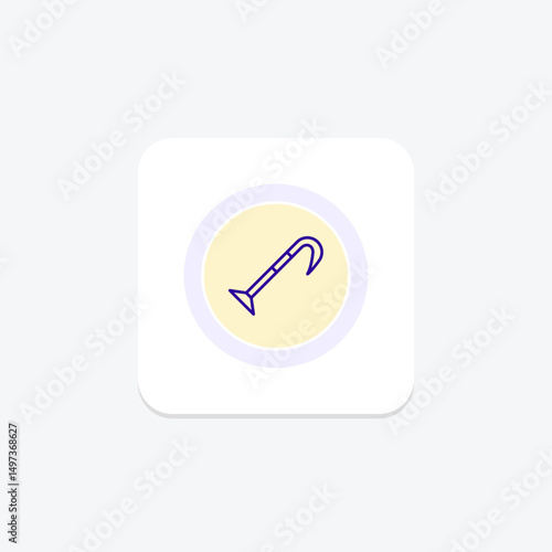 Pry Bar, vector, pixel perfect, illustrator file