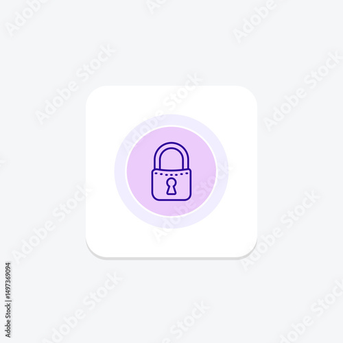 Padlock, vector, pixel perfect, illustrator file