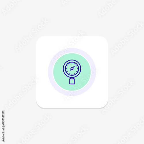 Pressure Gauge, vector, pixel perfect, illustrator file