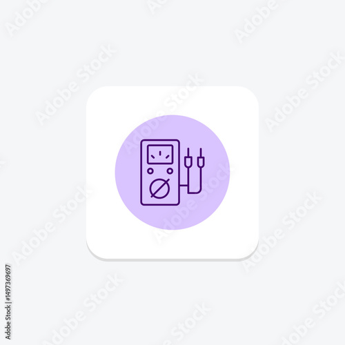 Voltage Meter, vector, pixel perfect, illustrator file