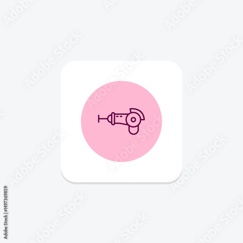 Angle Grinder, vector, pixel perfect, illustrator file