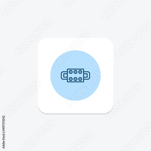 Terminal Block, vector, pixel perfect, illustrator file
