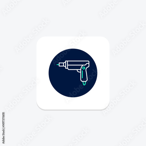 Nail Gun, vector, pixel perfect, illustrator file