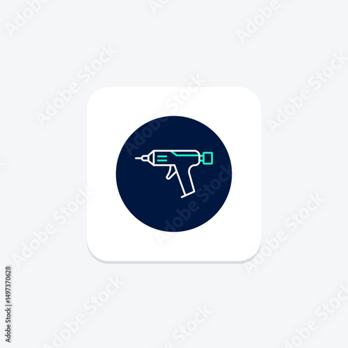Glue Gun, vector, pixel perfect, illustrator file
