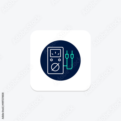 Voltage Meter, vector, pixel perfect, illustrator file