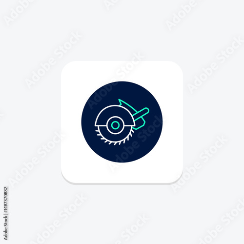 Circular Saw, vector, pixel perfect, illustrator file