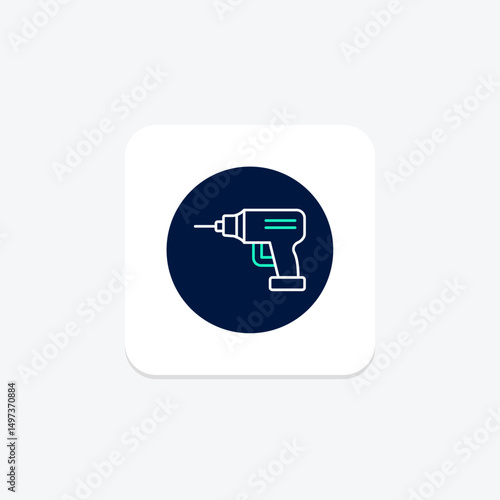 Power Drill, vector, pixel perfect, illustrator file