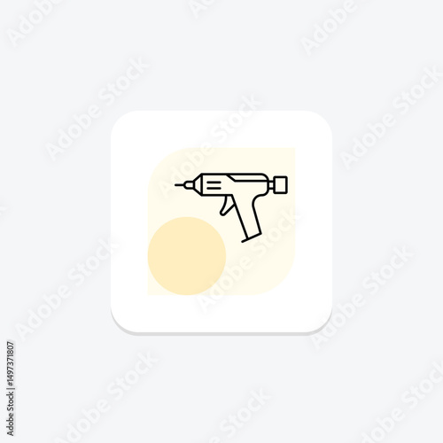 Glue Gun, vector, pixel perfect, illustrator file
