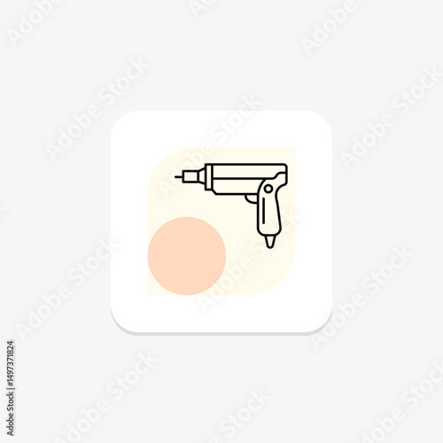 Nail Gun, vector, pixel perfect, illustrator file