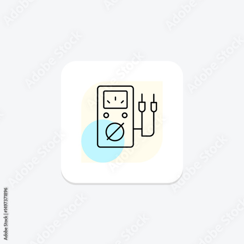 Voltage Meter, vector, pixel perfect, illustrator file