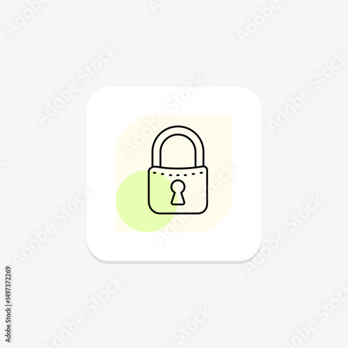 Padlock, vector, pixel perfect, illustrator file