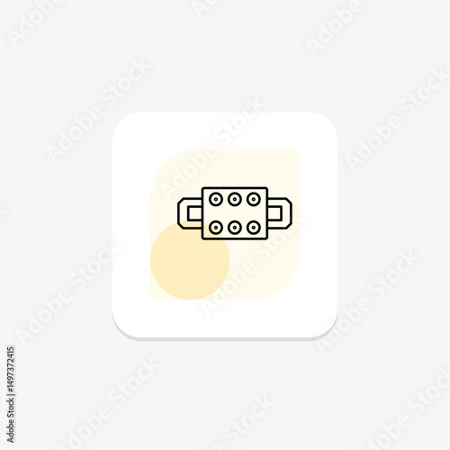 Terminal Block, vector, pixel perfect, illustrator file