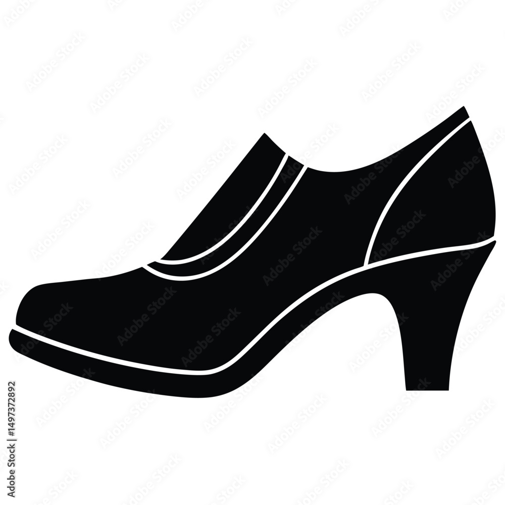 Obraz premium fashion designer element isolated luxury shoes on white background