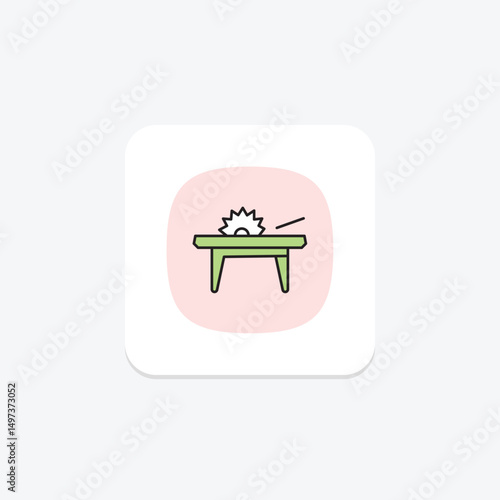 Table Saw, vector, pixel perfect, illustrator file