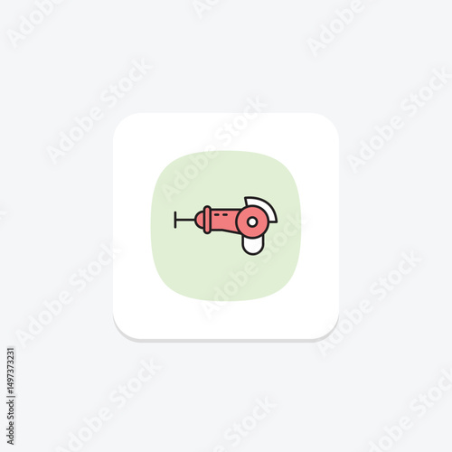 Angle Grinder, vector, pixel perfect, illustrator file