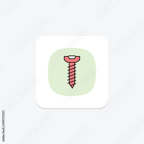 Screw, vector, pixel perfect, illustrator file
