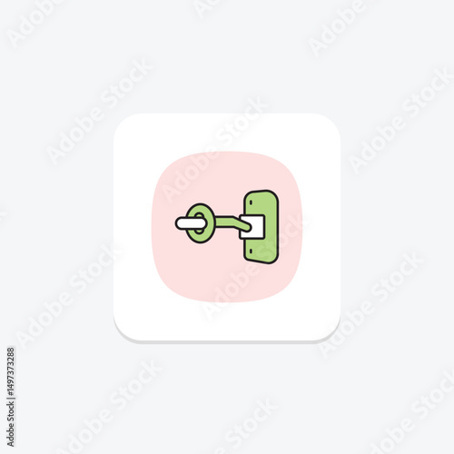Latch, vector, pixel perfect, illustrator file