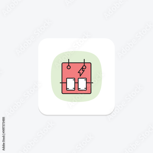 Circuit Breaker, vector, pixel perfect, illustrator file