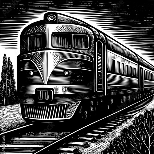 old train on the railway