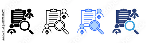 Investigator icon sheet multiple style collection