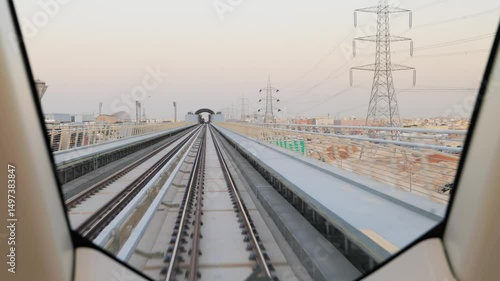 Metro Ride View in Riyadh Saudi Arabia