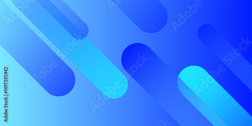 Abstract blue background with diagonal lines. Dynamic shapes composition. modern Vector illustration
