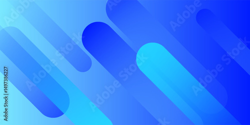 Abstract blue background with diagonal lines. Dynamic shapes composition. modern Vector illustration