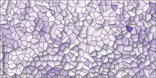 Abstract geometric design with soft shadows depicting a mosaic pattern in lavender and white tones suitable for backgrounds
