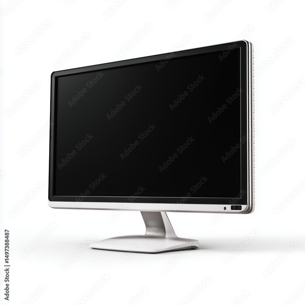 Sleek Modern Computer Monitor Display , isolated on white background png Sleek Modern Computer Monitor Display , isolated on white background png